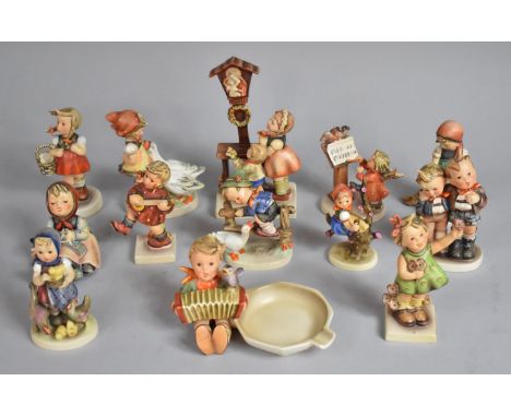 A Collection of Various Goebel Figural Ornaments 