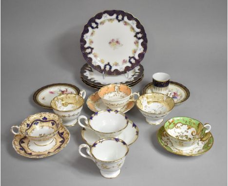 A Collection of Various 19th Century and Later Ceramics to comprise Royal Worcester Dishes, Plate, Ridgway Cup and Saucers, V