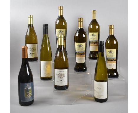 Nine Bottles of White Wine, Spanish and Italian 