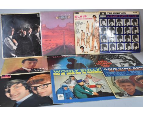 A Collection of Vintage 33rpm Records to Include Beatles, Elvis, Eagles, Cliff Richard etc 