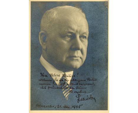 LEHAR FRANZ: (1870-1948) Austrian Composer. Vintage signed and inscribed 5 x 7 photograph of Lehar in a head and shoulders fo