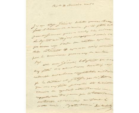 BONAPARTE LOUIS: (1778-1846) King of Holland 1806-10. Younger brother of Napoleon Bonaparte. A.L.S., Louis Bonaparte, one pag