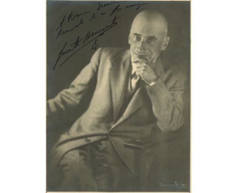 BENAVENTE JACINTO: (1866-1954) Spanish Dramatist, Nobel Prize winner for Literature, 1922. An excellent vintage signed and in