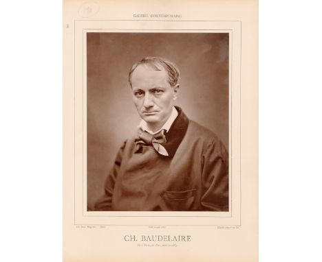 [BAUDELAIRE CHARLES]: (1821-1868) French Poet, a pioneering translator of Edgar Allan Poe. An excellent unsigned 7.5 x 9.5 wo