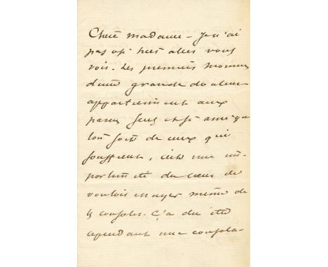 DUMAS ALEXANDRE: Fils (1824-1895) French Author and Dramatist. A.L.S., A. Dumas, three pages, 8vo, n.p. [Paris], n.d. [1864],