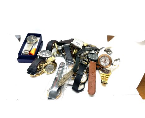 Selection of 26 assorted watches includes Skagen, Rotary, Pulsar etc, untested 