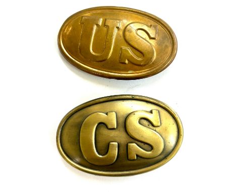 US American Civil War Union Confederate Army Uniform Belt Buckle, CS belt buckle 