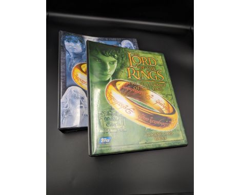 Topps Lord of the Rings collector cards in good condition, housed in the original binder. A comprehensive collection spanning