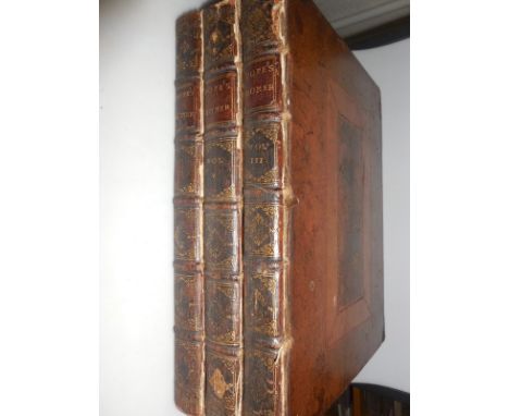 POPE (Alexander) Homer's Iliad and Odyssey, 7 vols. 1763, 12mo, contemporary mottled calf; The Iliad of Homer, vols. I, II, I