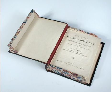 WOOD SPECIMENS. NORDLINGER (Hermann von) Collection 60 Sections Transversales de Bois des Essences Forestieres les plus Impor