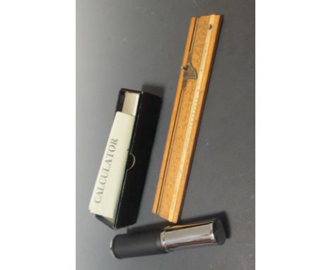 Ewarts Cattle Gauge Adapted for Any Market', a boxwood slide rule for weighing carcases by Dring & Fage, London, together wit