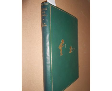 MILNE (A A) Winnie The Pooh, first edition, 1926, illustrated by E.H.Shepard, without inscriptions, green cloth gilt, a good 