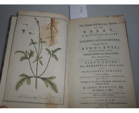 MORLEY (John) The Twenty-first Edition, revised, of an Essay, on the Nature and Cure of Scrophulous Disorders, commonly calle