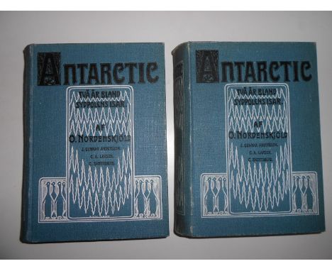 NORDENSKJOLD (A F) et al Antarctic, 2 volumes, Stockholm: Albert Bonniers Forlag, 1904, first edition, 2 folding maps, illust