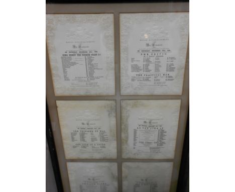 Royal memorabilia and three telegrams.  Sixteen 'Royal Entertainment by Command' theatre bills, for productions by Her Majest