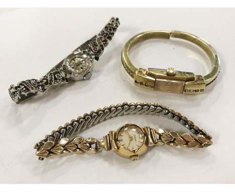 THREE LADIES VINTAGE WATCHES