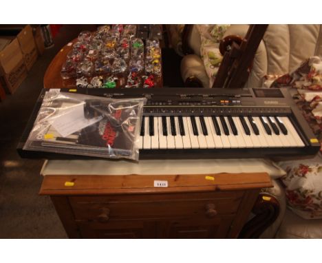 A Casio keyboard
