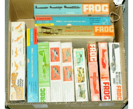 Frog, a boxed group of mainly early issue vintage Military Aircraft kits to include 338P (Orange Series) Martin Marauder II M