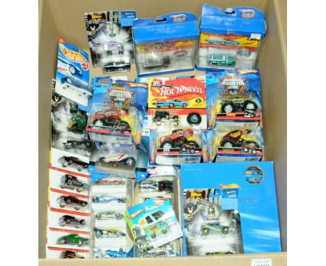 Mattel Hot Wheels - a boxed group of gift sets &amp; single items of mixed series to include a 20 piece gift set, a number of