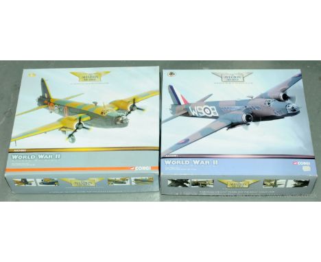 Corgi (Aviation Archive) - a boxed pair of !:72 Scale comprising of AA34803 Vickers Wellington Mk3 - Z1572 419 SQN &amp; AA34