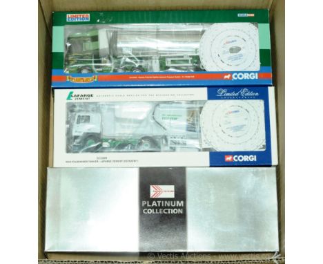 Corgi, a boxed group of 1:50 scale Tanker models to include CC13236 Special Edition "Platinum Collection" DAF XF Super Space 