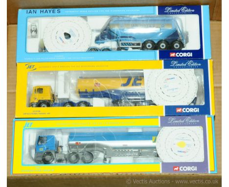 Corgi, a group of 1/50 Scale Truck/Tanker models to include CC12801 Scania T-Cab Feldbinder Tanker "Ian Hayes Transport" and 