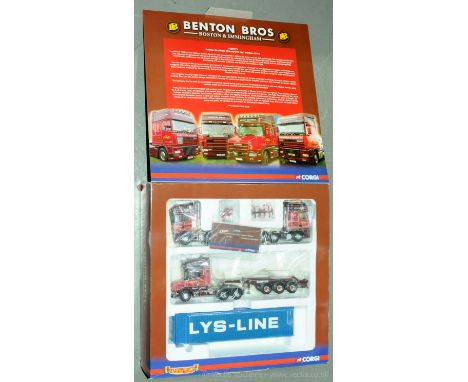 Corgi (Haulers of Renown) - a boxed 1:50 Scale CC99173 set "Benton Bros (Transport) Ltd, Boston &amp; Limmingham". Condition 