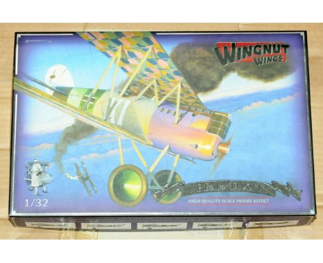 Wingnut Wings (New Zealand) a boxed 1:32 scale Military Fighter Bi-Plane plastic kit comprising of a harder to find  #32019 P