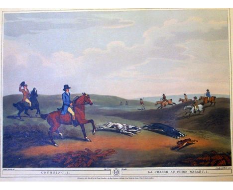 Hunting Scenes after Samuel HowettCoursing and Rabbit ShootingColour prints, together with a third equine example44 x 29cm 