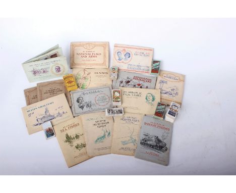 Cigarette and tea cards: a large collection mostly sorted including 27 'book sets' Wills Footballers 1935-36, Players Film St