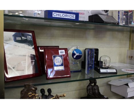 Trophies: a collection of awards and souvenirs including replica of first transistor invented 1947 (10)