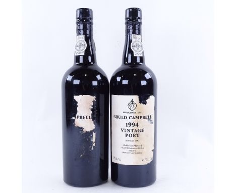 2 bottles of vintage Port, 1994 Gould Campbell vintage port, 75clLots 638 to 678 are bin ends from a large private collection