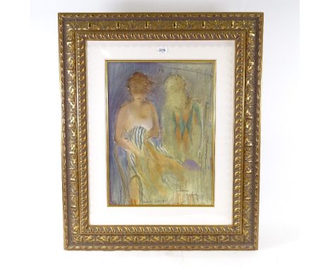 Janet Treby, pair of serigraph prints, Ecole De Ballet, signed in pencil, image 21" x 15", framedVery good condition 