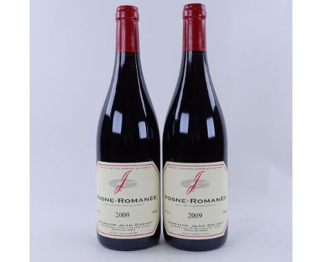 2 bottles of red Burgundy wine, 2009 Jean Grivot, Vosne-Romanee, 75clLots 638 to 678 are bin ends from a large private collec