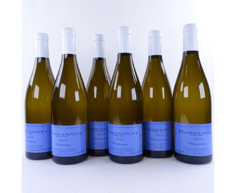 6 bottles of white Burgundy chardonnay wine, 6 x 2014 Sylvain Pataille, Marsannay, 75clLots 638 to 678 are bin ends from a la