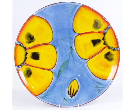A large Poole Pottery charger, 39.5cm diameterPerfect condition 