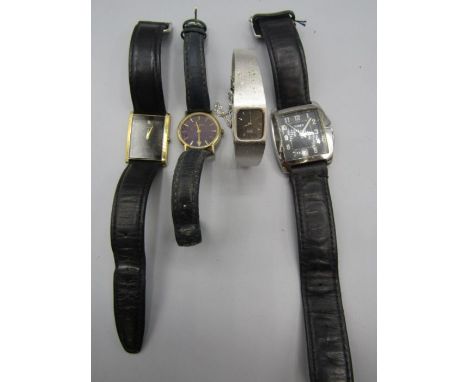 4 wrist watches to include Seiko, Timex