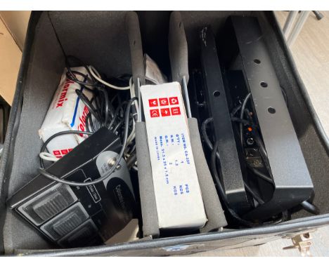 A quantity of stage lighting including Colormix foot controller, light rig and cabling etc   COLLECTOR'S ELECTRICAL ITEM: Ite