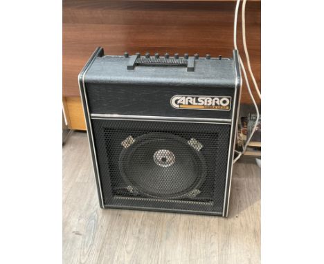 A Carlsbro Cobra Lead amplifier with cover   COLLECTOR'S ELECTRICAL ITEM: Item untested 