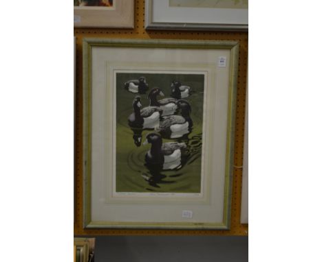 John Tennent, tufted ducks, limited edition colour print 20/30, pencil signed.