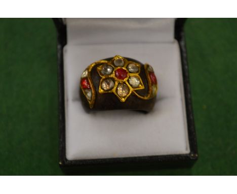 A decorative ring.