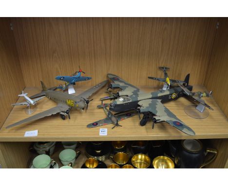 A quantity of model aeroplanes.