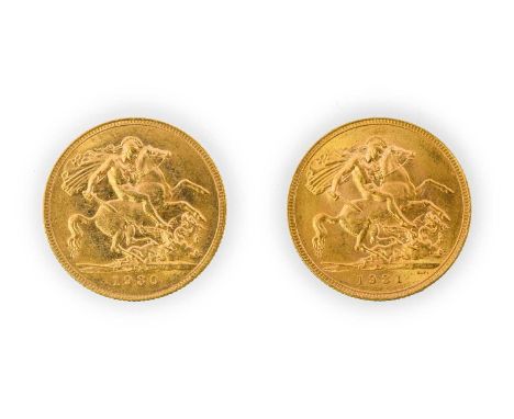 George V, Sovereigns (2), 1930 and 1931 South Africa, bare head, (S.4005). The first extremely fine, the second better
