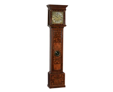 A fine William III walnut and floral marquetry eight-day longcase clock Jasper Taylor, London, circa 1700 The five finned pil