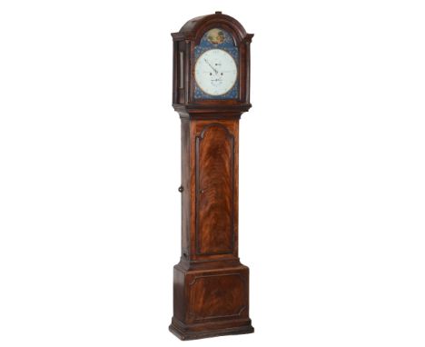  A George III mahogany longcase clock with unusual 'regulator' type dial layout J. Atkinson, Gateshead, Late 18th century  Th