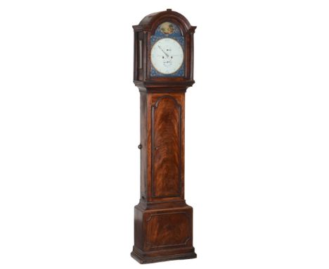  A George III mahogany longcase clock with unusual 'regulator' type dial layout J. Atkinson, Gateshead, Late 18th century  Th