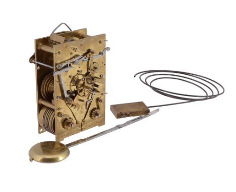  An unusual Regency eight-day picture or mural clock movement Payne, London, circa 1825  The five pillar twin fusee rack and 