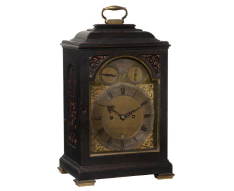  A fine William IV ebonised table clock with original numbered winding key Benjamin Lewis Vulliamy, London, number 1260, circ