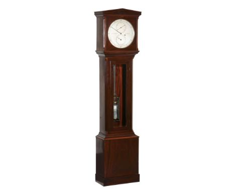  A fine late Victorian mahogany longcase regulator H. and R. Millar, Edinburgh, late 19th century  The substantial eight-day 