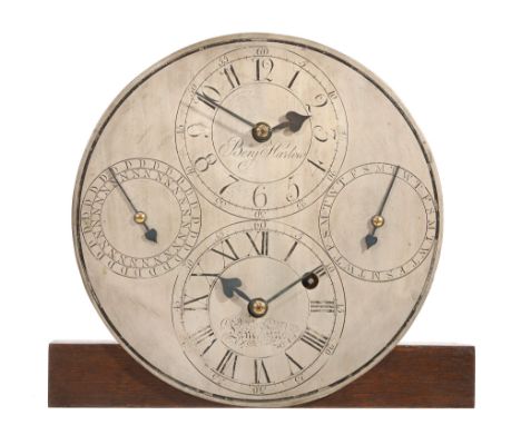  A very rare Regency mill timepiece movement  Benjamin Harlow, Lane End, circa 1825  The four pillar eight-day single train m